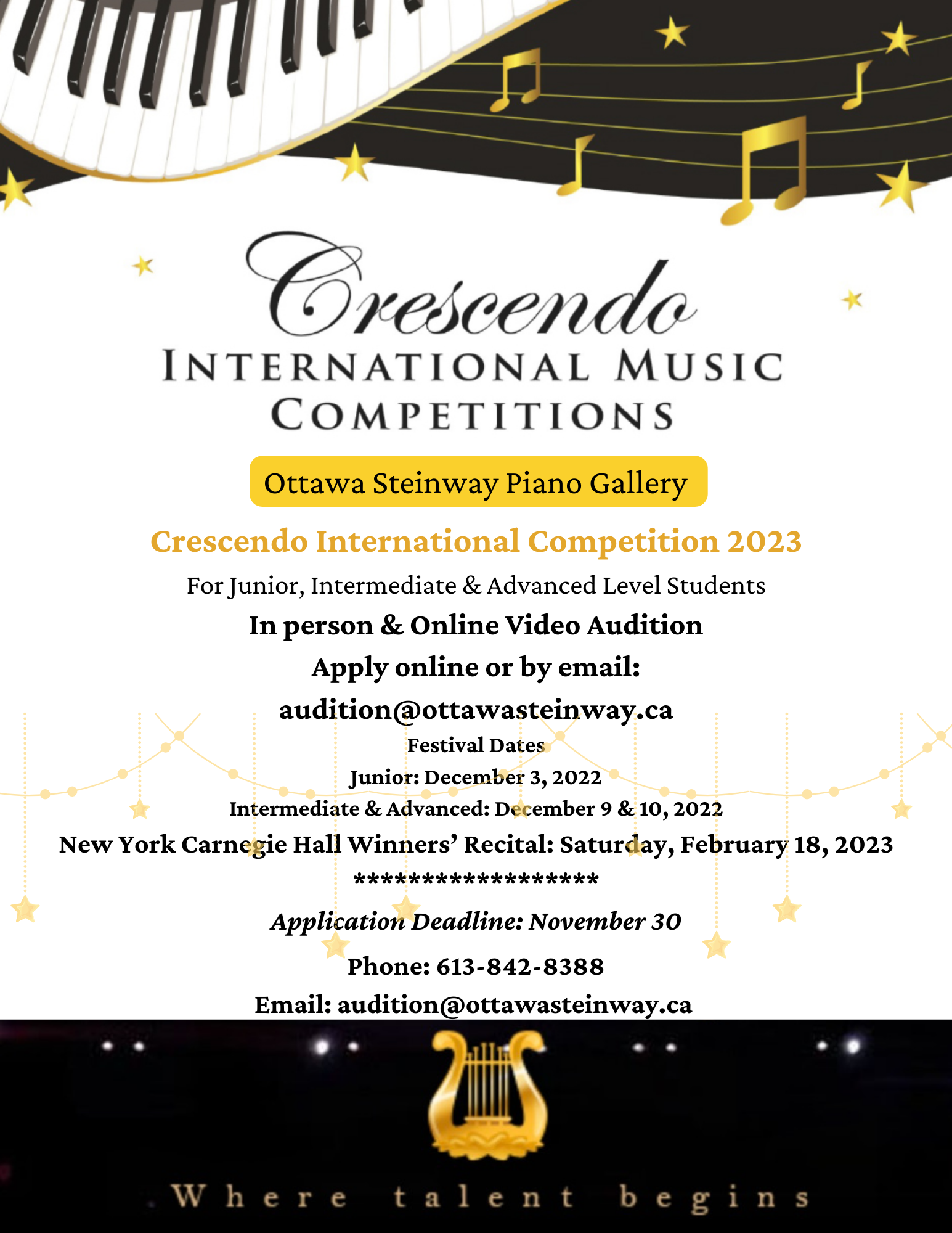 Crescendo international music competitions steinway sons